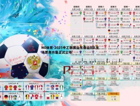 NG体育-2025中乙联赛山东泰山B队主场票务方案正式公布